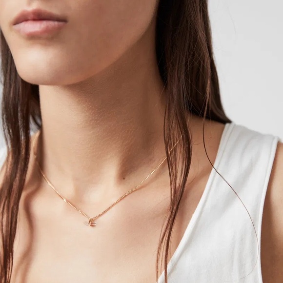 ALL SAINTS Layla Semi-Precious Crystal Quartz Necklace - Picture 5 of 5